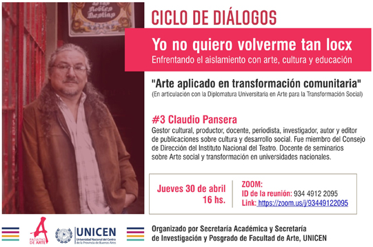 Yo no quiero volverme tan locx. Enfrentando el aislamiento con arte, cultura y educación Yo no quiero volverme tan locx. Enfrentando el aislamiento con arte, cultura y educación
