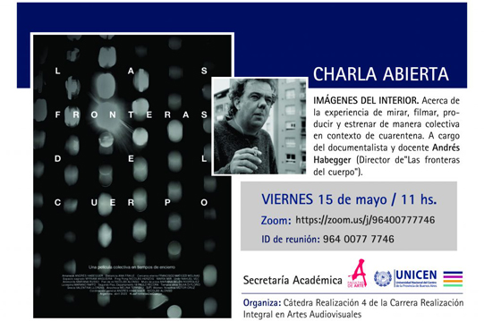 Charla abierta 'Imágenes del interior' a cargo de Andrés Habegger Charla abierta 'Imágenes del interior' a cargo de Andrés Habegger