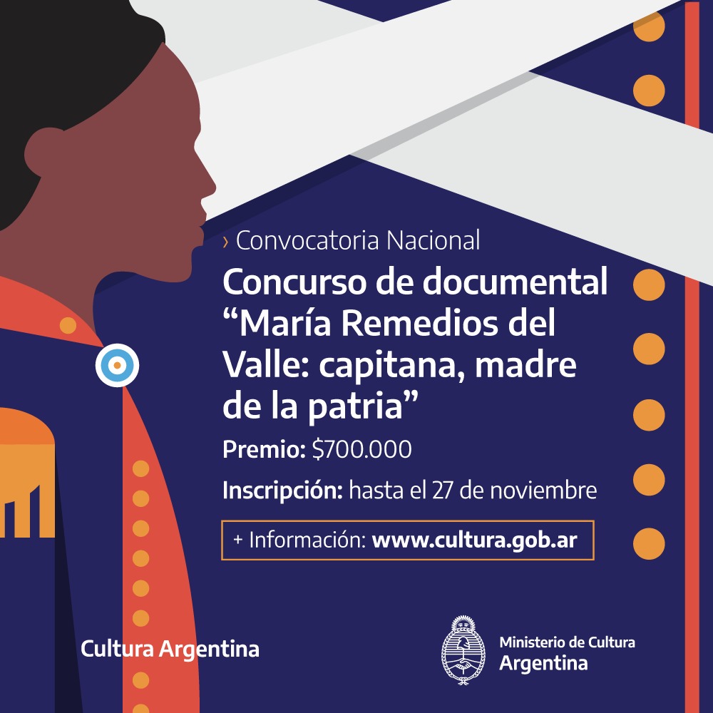 Concurso Nacional de Documental 'María Remedios del Valle: Capitana, Madre de la Patria'