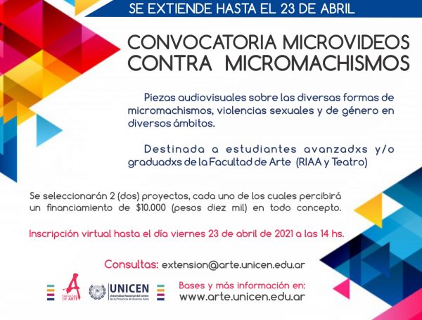 Convocatoria 'Microvideos contra micromachismos'