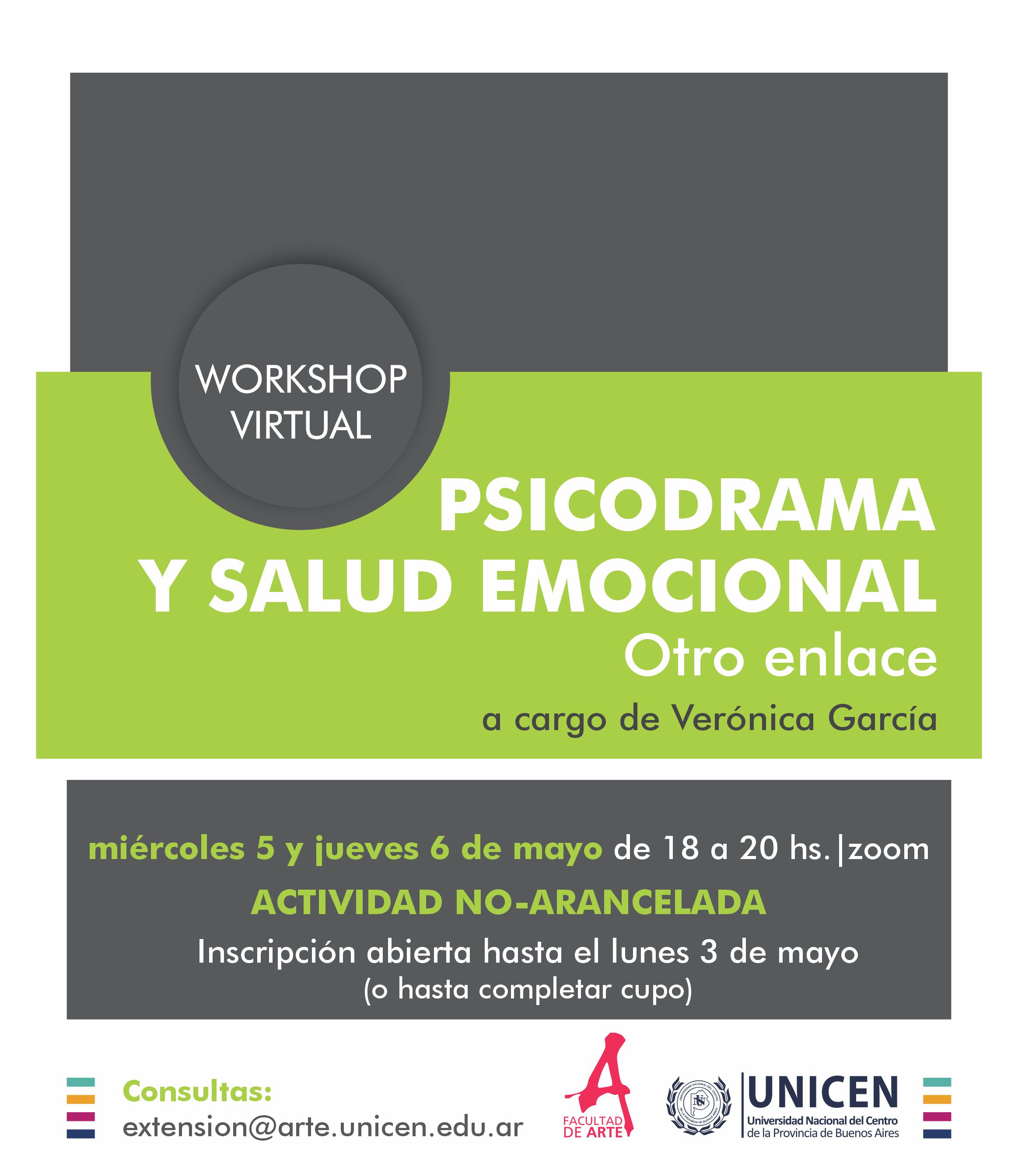 Workshop 'Psicodrama y salud emocional. Otro enlace' por Verónica García