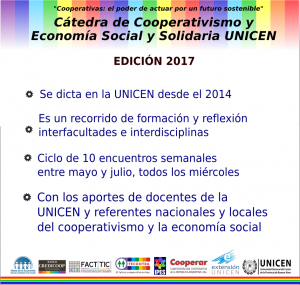 Catedra COOP UNICEN 2017 - Datos clave