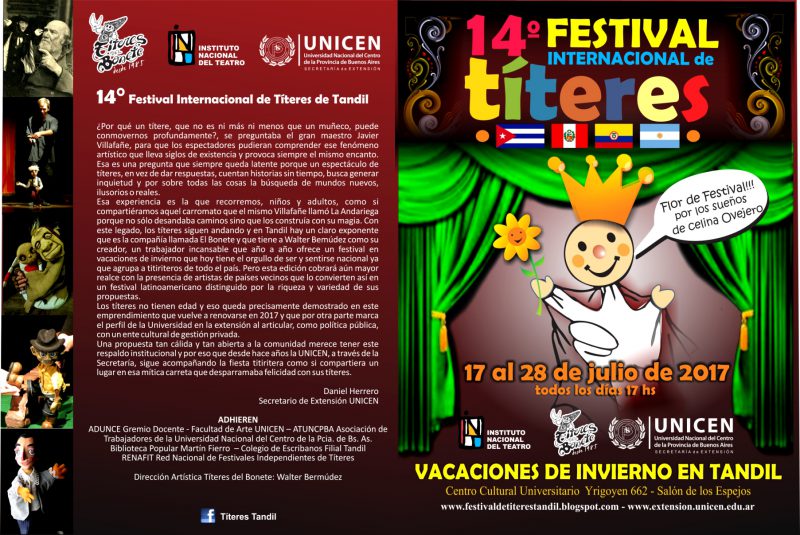 FESTIVAL DE TITERES 2017 programa frente