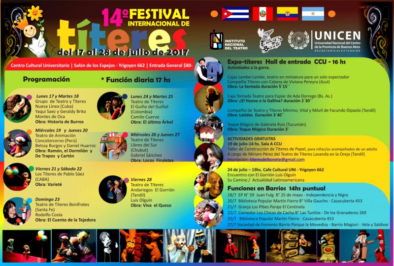 FESTIVAL DE TITERES 2017 programación