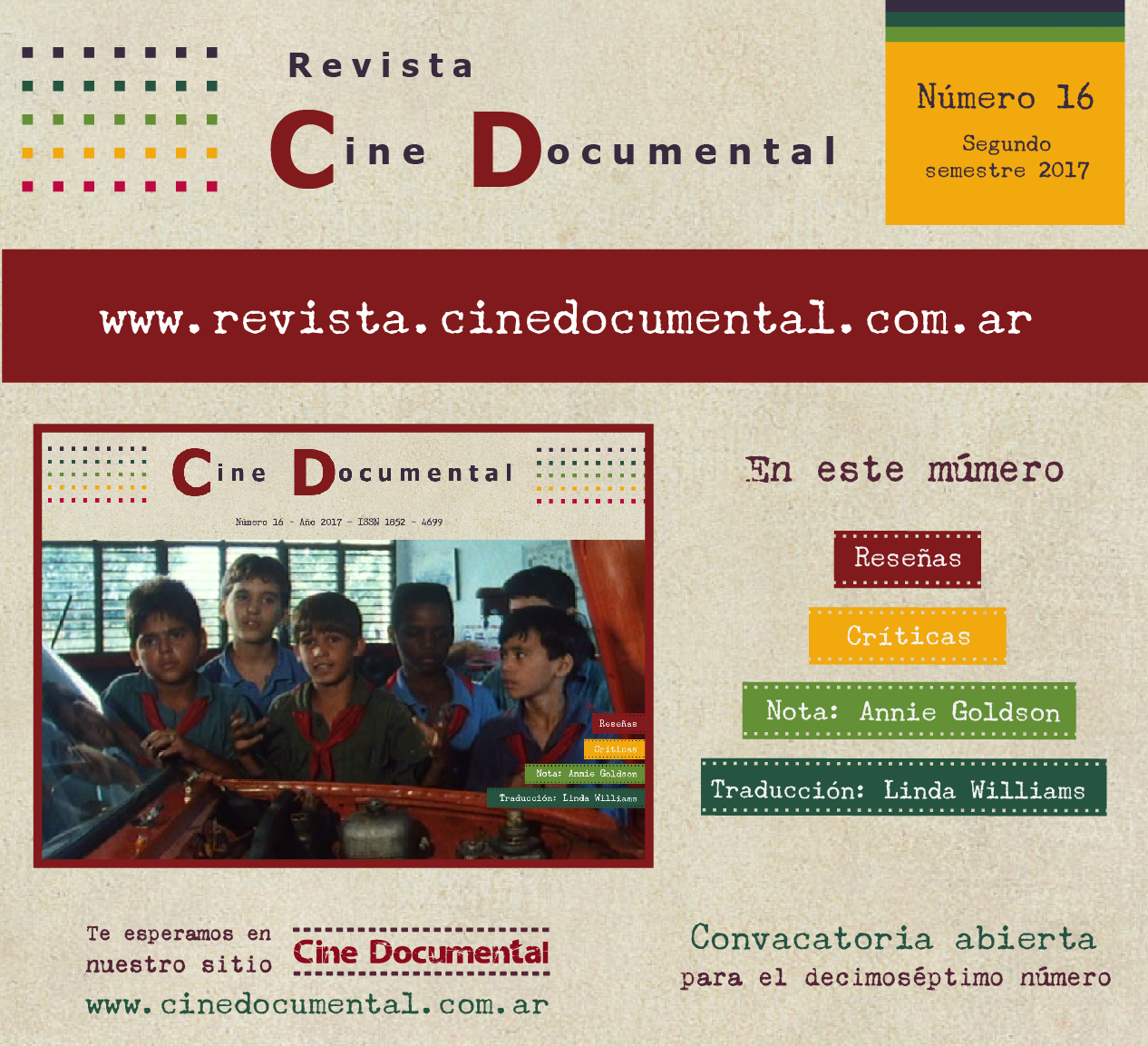 Nuevo número de la revista Cine Documental