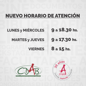 Nuevo horario de atención al público