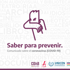 Saber para prevenir. Comunicado del CDAB en relación al coronavirus (COVID-19)