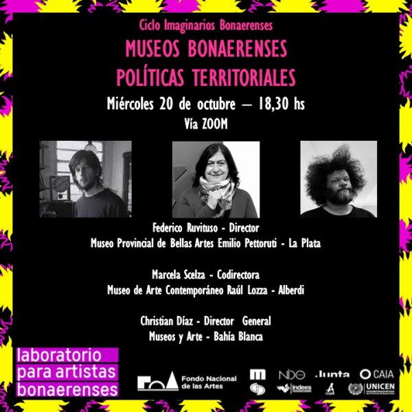 'Museos bonaerenses: políticas territoriales', conversatorio en el marco del Programa 'Laboratorio de imaginarios bonaerenses'