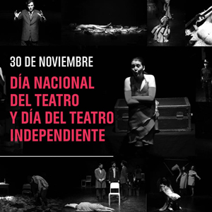 Saludamos a la comunidad de la Facultad de Arte en el Día Nacional del Teatro y el Día del Teatro Independiente